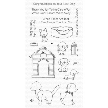 My Favorite Things Pawsitive Vibes Clear Stamps