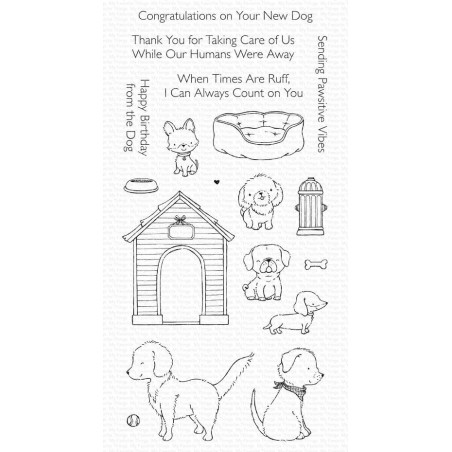 My Favorite Things Pawsitive Vibes Clear Stamps