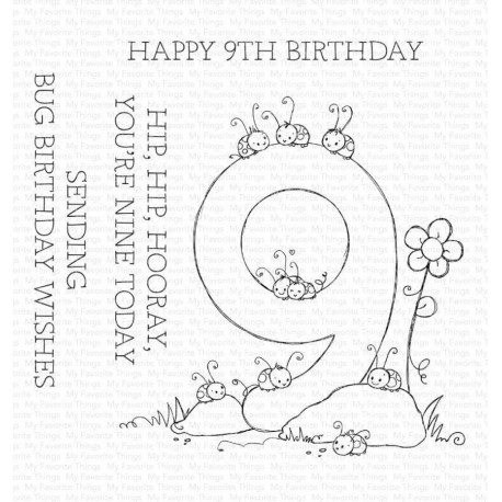 My Favorite Things Number Fun 9 Clear Stamps