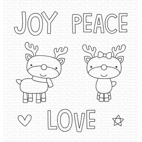 My Favorite Things Reindeer Love Clear Stamps