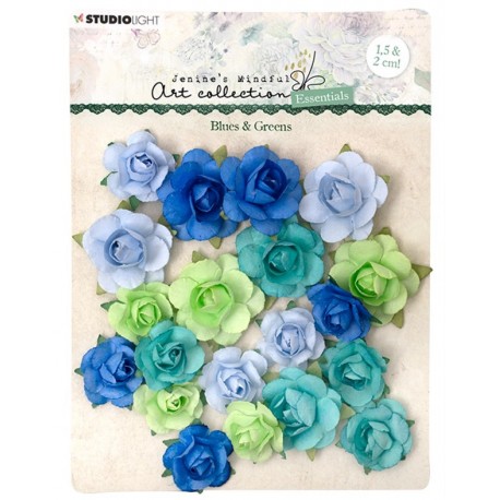 StudioLight Paper Flowers Jenine‘s Mindful Blues & Greens Art nr.08