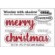 Crealies Wordzz with Shadow no. 02 Merry Christmas