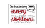 Crealies Wordzz with Shadow no. 02 Merry Christmas