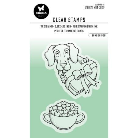 StudioLight Clear Stamp nr.354 Bonbon Dog