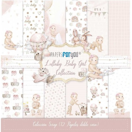 Papers For You Lullaby Baby Girl Scrap Paper Pack 30x30cm
