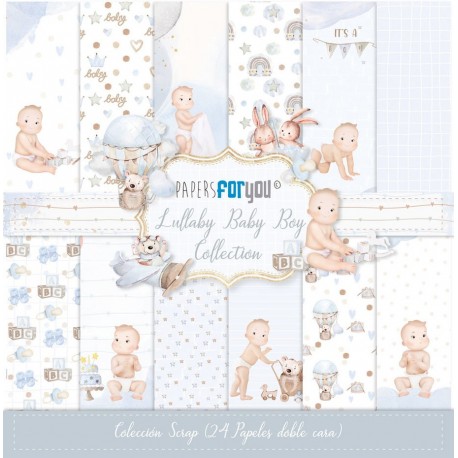 Papers For You Lullaby Baby Boy Mini Scrap Paper Pack 15x15cm