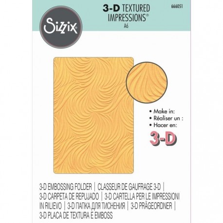 3-D Textured Impressions Embossing Folder - Flowing Waves 666051