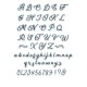 Thinlits Die - Scripted Alphabet 666127