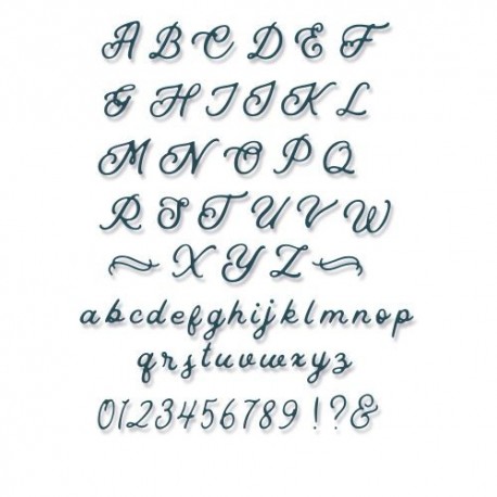 Thinlits Die - Scripted Alphabet 666127