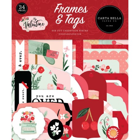 Carta Bella My Valentine Frames & Tags 34pz