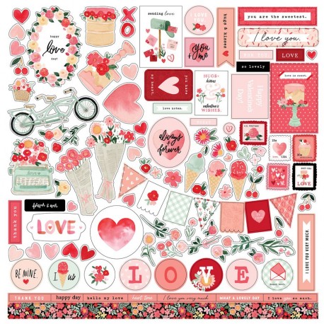 Carta Bella My Valentine Element Stickers