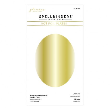 Spellbinders Essential Glimmer Solid Oval Glimmer Hot Foil Plate