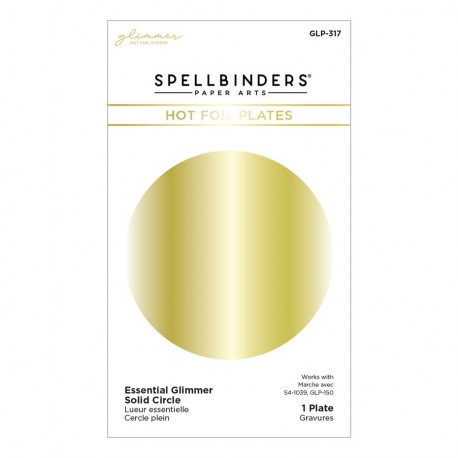 Spellbinders Essential Glimmer Solid Circle Glimmer Hot Foil Plate