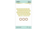 Spellbinders Honeycomb Alphabet Hot Foil Plate & Die Sets