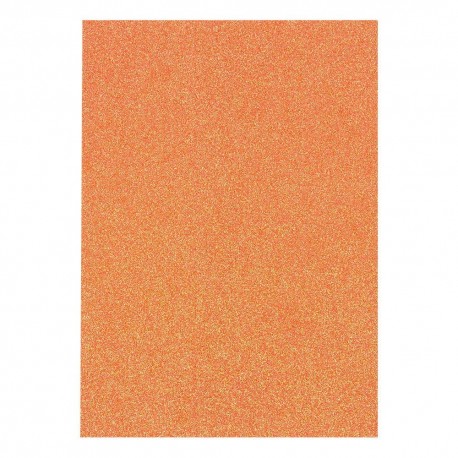 5 fogli A4 Carta Glitterata Tonic Glitter Card Sugared Coral 250gsm
