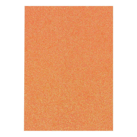 5 fogli A4 Carta Glitterata Tonic Glitter Card Sugared Coral 250gsm