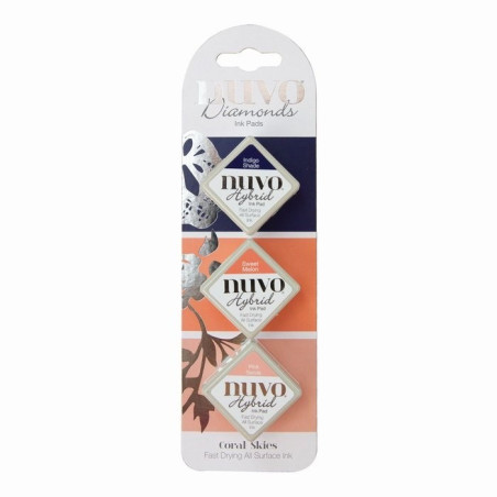 Nuvo Diamond Hybrid Ink Pads - Coral Skies