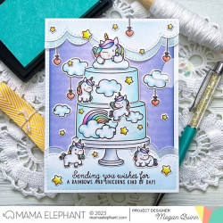 Mama Elephant CELEBRATION CAKE Clear Stamp