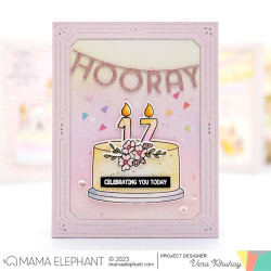 Mama Elephant CELEBRATION CAKE Clear Stamp