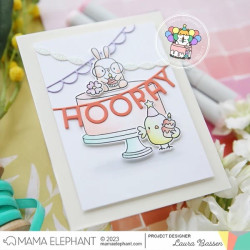 Mama Elephant CELEBRATION CAKE Clear Stamp