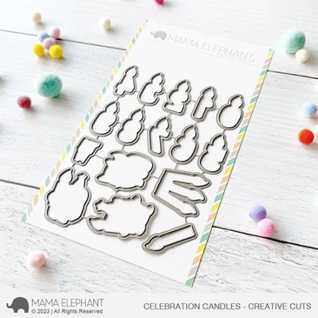 Mama Elephant CELEBRATION CANDLES CREATIVE CUTS