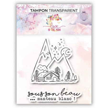 Love In The Moon Clear Stamp Beautifull White Coating of Snow