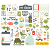 Simple Stories Pet Shoppe Bits & Pieces 49pz