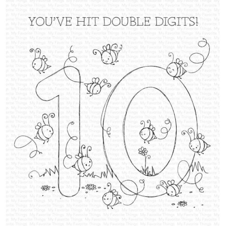 My Favorite Things Number Fun 10 Clear Stamps