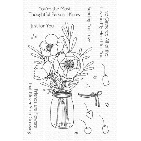 My Favorite Things Gathered with Love Clear Stamps