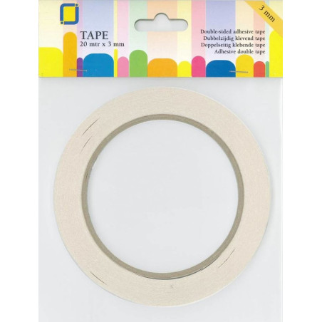 Nastro Biadesivo di Carta 20mx3mm