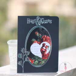 Dress My Craft Cutting Die Couple in a Heart