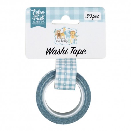 Echo Park Washi Tape Baby Boy Plaid