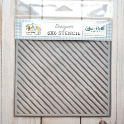 Echo Park Painted Stripes Designer Stencil