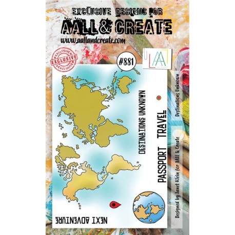 AALL & Create Stamp Set A6 881 Destinations Unknown