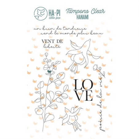 HA-PI Little Fox HANAMI Vent de Liberté Clear Stamp