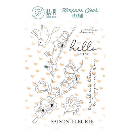 HA-PI Little Fox HANAMI Saison Fleurie Clear Stamp