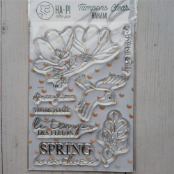 HA-PI Little Fox HANAMI Le temps des Fleurs Clear Stamp
