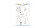 PaperNova Design SERENITY Narcissus Clear Stamp