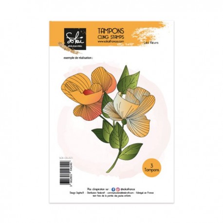 Sokai SO' Celebrate Les fleurs Cling stamps