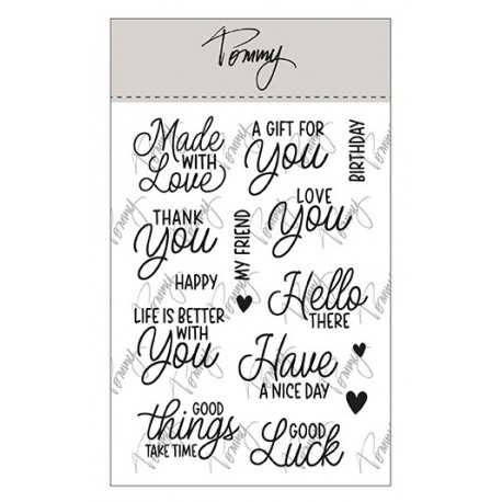TOMMY Clear Stamps - Mini sentiments