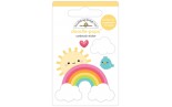 Doodlebug Design Hello Sunshine Doodle-Pops 3D Stickers