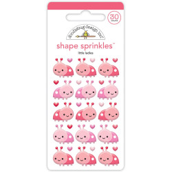Doodlebug Design Little Ladies Shape Sprinkles