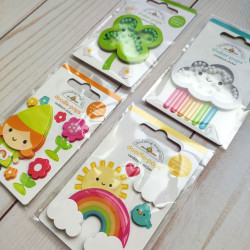 Doodlebug Design Garden Gnome Doodle-Pops 3D Stickers