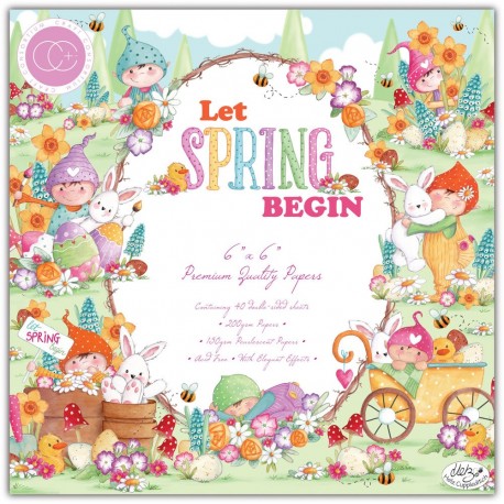 Craft Consortium Let Spring Begin Paper Pad 15x15cm