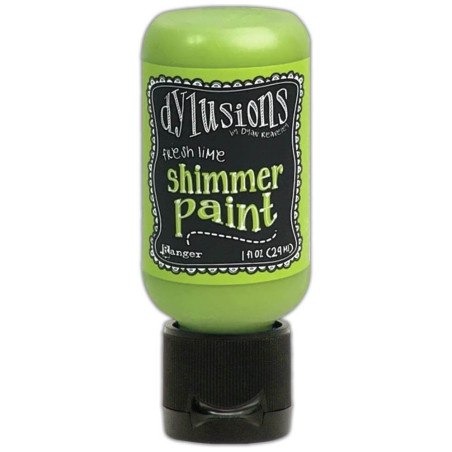Ranger Dylusions Shimmer Paint Flip Cap Bottle - Fresh Lime