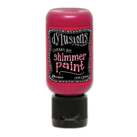 Ranger Dylusions Shimmer Paint Flip Cap Bottle - Cherry Pie