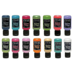 Ranger Dylusions Shimmer Paint Flip Cap Bottle - Cherry Pie