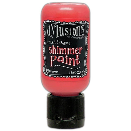 Ranger Dylusions Shimmer Paint Flip Cap Bottle - Fiery Sunset
