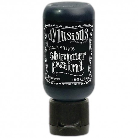 Ranger Dylusions Shimmer Paint Flip Cap Bottle - Black Marble