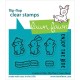 LAWN FAWN Coaster Critters Flip-Flop Clear Stamp